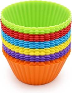 Vente chaude Moules à cupcakes et à muffins en silicone de qualité alimentaire réutilisables Ensemble Antiadhésif Résistant à la chaleur Démoulage facile pour une cuisson parfaite - Product Image 3