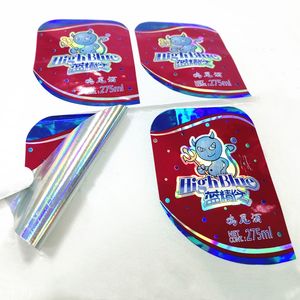 Autocollant en vinyle Laser <span class=keywords><strong>couleur</strong></span> arc-en-ciel de marque privée auto-adhésif brillant finition de surface emballage de Cocktail pour bouteilles de vin - Product Image 1