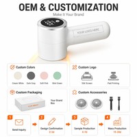 Éliminateur de bouloches électrique rechargeable USB avec écran numérique intelligent pour manteaux, draps et vêtements