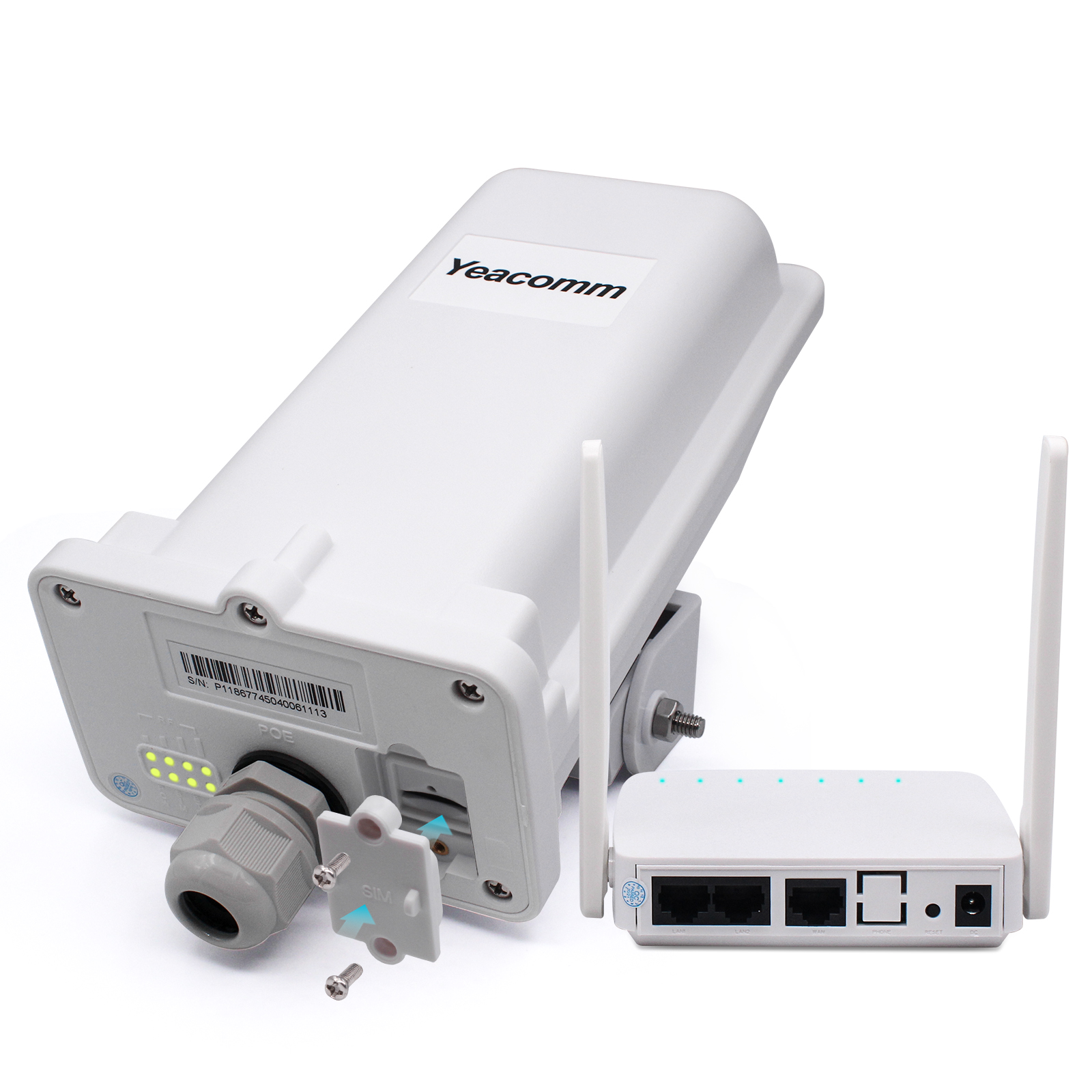 YF-P11K Yeacomm IP67 Водонепроницаемый Открытый 4 аппарат не привязан к оператору сотовой связи Wi-Fi CPE маршрутизатор со слотом для sim карты