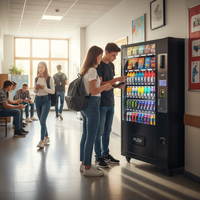 Distributeur automatique intelligent personnalisé ZhongDa avec gestion basée sur le cloud via SDK et options de paiement multiples pour les snacks et les boissons