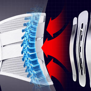 Ceinture de soutien lombaire respirante avec plaque en acier pour la protection de la taille, équipement de rééducation, taille M L XL - Product Image 1