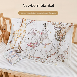 بطانية أطفال من الخيزران-بطانية قماط مقاومة للحساسية وتهوية لحديثي الولادة ، فراش حضانة عضوي (OEM/ODM) - Product Image 6