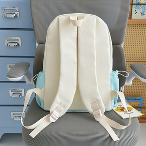 <span class=keywords><strong>Zaino</strong></span> Unisex per Bambini Impermeabile Moda Primavera 2026, Design a Righe Durevole in Tessuto Oxford, Chiusura con Cerniera in Nylon, Alta Capacità - Product Image 2