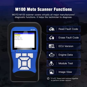 Lancol M100 Scanner de diagnostic OBD2 Analyseur de moteur version anglaise pour voitures et motos Garantie 1 an - Product Image 3