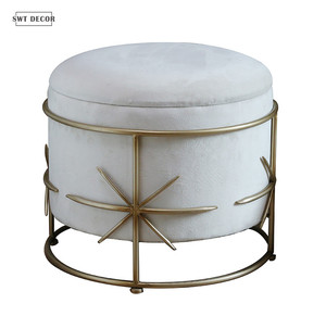 SWT Customizable Antique <strong>Storage</strong> Fabric Ottoman Fashionable <strong>Stool</strong> &amp; Ottoman Collection - Product Image 1