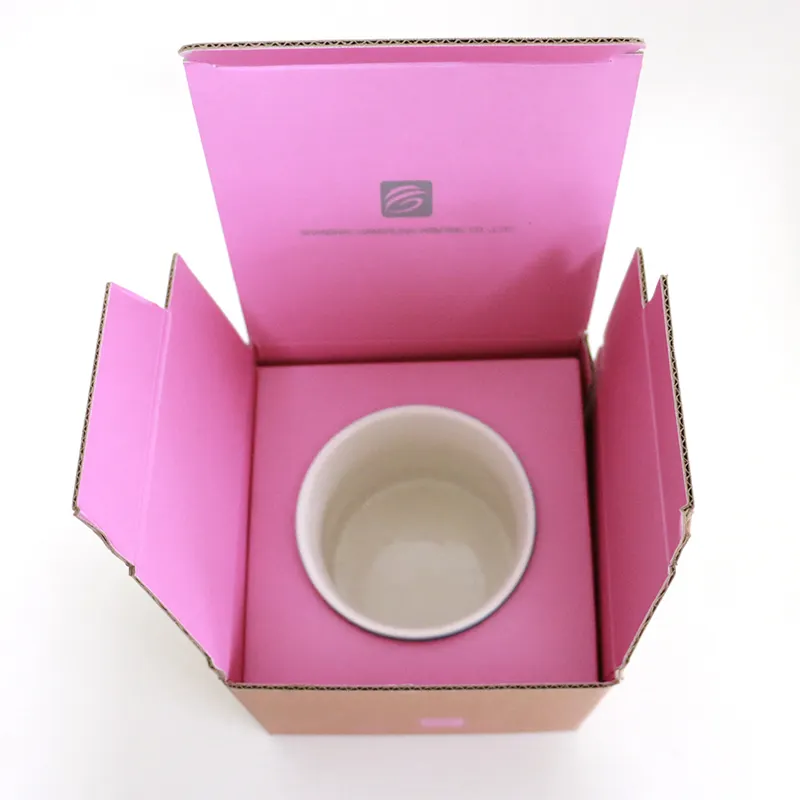 Cajas de cartón corrugado personalizadas de alta calidad de China, cajas de embalaje para tazas