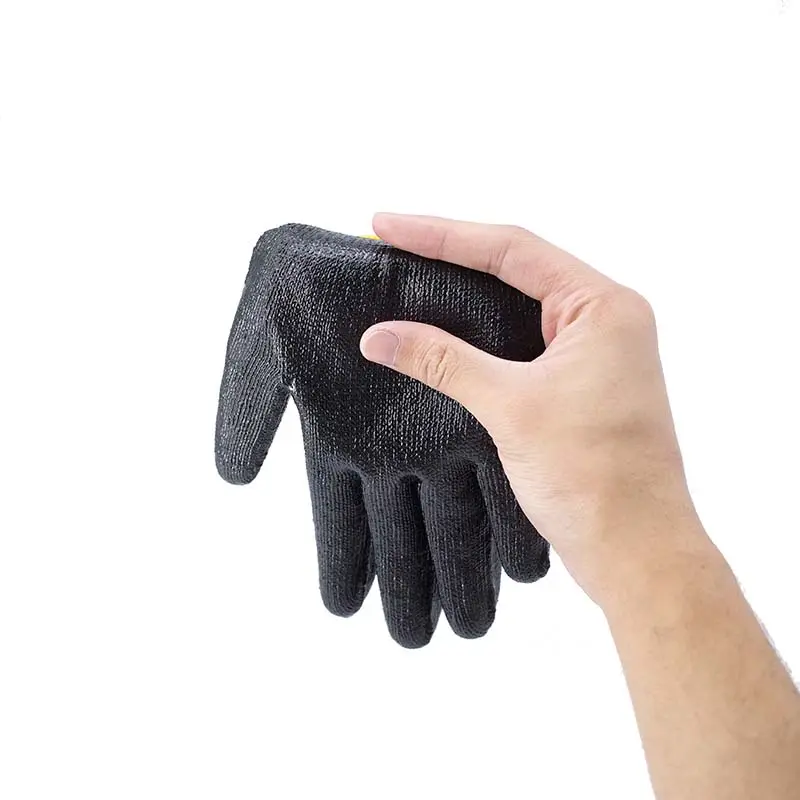 Gute Qualität 10G Zwei-Faden-Latex-Finierungsbau-Handschuhe Sicherheit Latexbeschichtete Arbeitshandschuhe