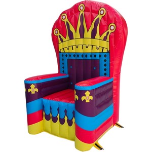 บัลลังก์เป่าลมสูง 2 เมตร พร้อมเครื่องเป่าลม, เก้าอี้บัลลังก์เป่าลมสำหรับกษัตริย์หรือราชินี, เก้าอี้บัลลังก์เป่าลม - Product Image 3