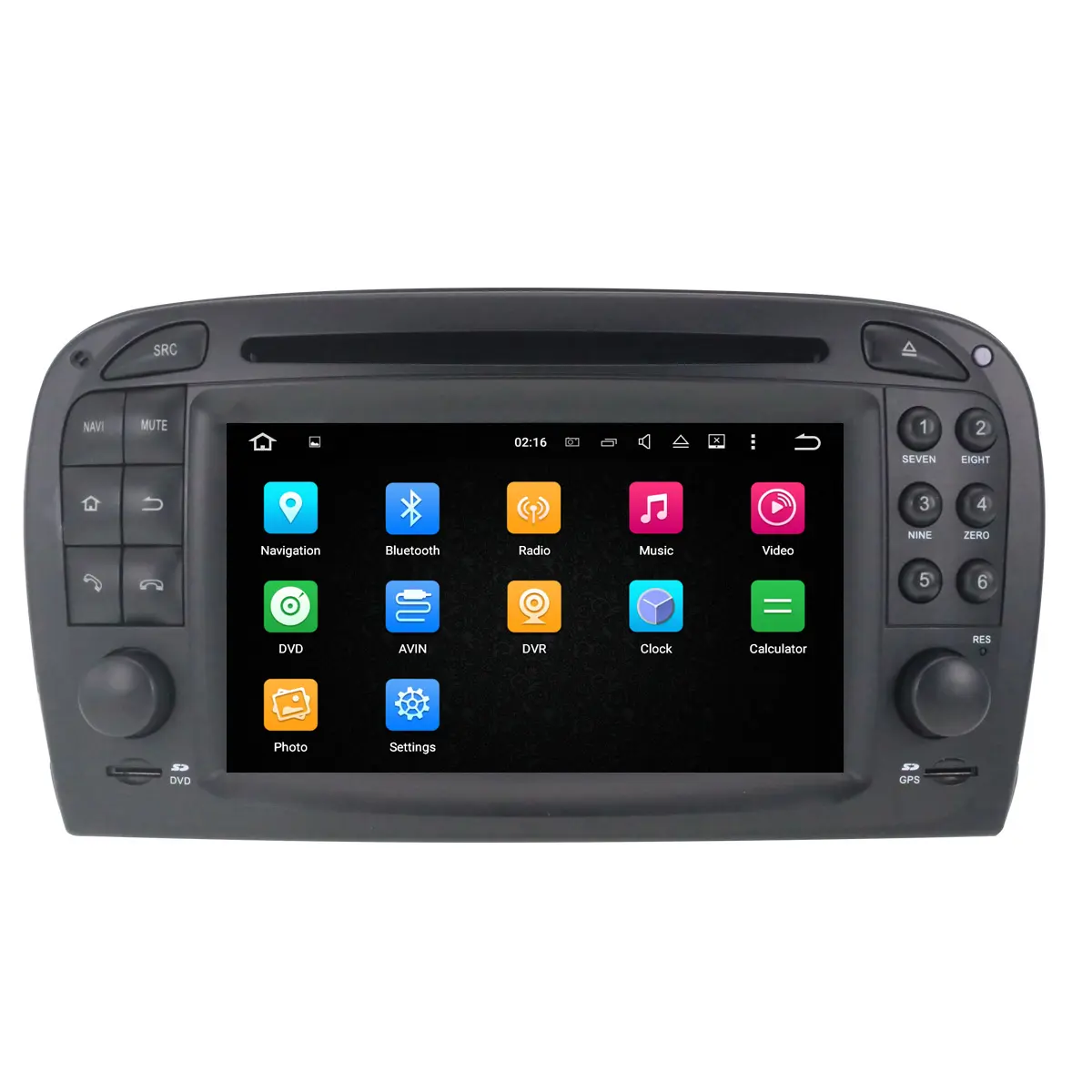 ZWNAV Android 11.0 Auto Multimedia DVD-Player Für Mercedes Benz SL-Klasse R230 SL500 2001-2007 Auto GPS Audio Radio Stereo Hea dunit