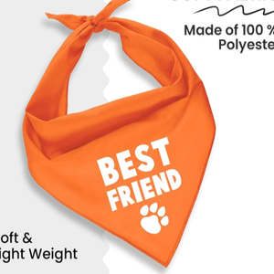 Bandana pour chien ajustable unisexe, mouchoir triangle, bavoir jaune imprimé «Born Run», accessoire de vêtements pour animaux de compagnie lavable et mignon - Product Image 2