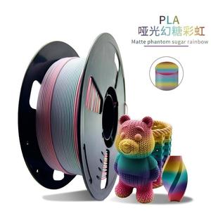 Filament d'imprimante 3D PLA mat multicolore 1 kg 1,75 mm pour Bambu Creality, impression haute vitesse, convivial pour les débutants, directement de l'usine - Product Image 3