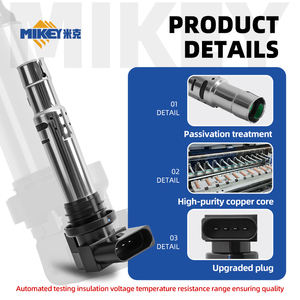 Bobina di Accensione MIKEY 036905715F per Volkswagen e <span class=keywords><strong>Audi</strong></span> <span class=keywords><strong>A1</strong></span> A3 A8L CrossPolo Eos Polo GTI Polo Sedan Polo Jingqing Hatchback UF662 - Product Image 2