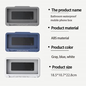 <span class=keywords><strong>Support</strong></span> de téléphone étanche pour douche, anti-buée, rotation 360°, vente en gros °   <span class=keywords><strong>Support</strong></span> mural réglable pour téléphone avec écran <span class=keywords><strong>tactile</strong></span> HD pour salle de bain et hôtel - Product Image 6