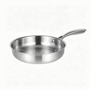 Sartén de Acero Inoxidable FLEY sin Recubrimiento, para una Cocina Saludable, con Fondo Universal, para Desayunos, Cocina Familiar - Product Image 4