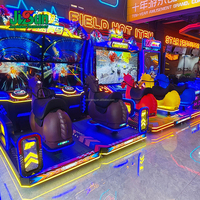 Machine de jeu de course équestre à monnayeur, simulateur d'équitation 3 joueurs avec siège de selle pour FEC
