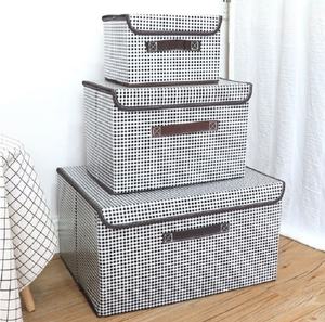 Caja de almacenamiento de cesta de precio al por mayor para cesta de almacenamiento con asas de gran capacidad - Product Image 2