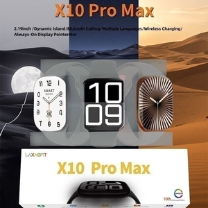 Reloj Inteligente X10 Pro Max, Pantalla Infinita de 2.19 Pulgadas, Carga Inalámbrica, Serie <span class=keywords><strong>10</strong></span>, Reloj Inteligente con Monitor de Ritmo Cardíaco, Llamadas Bluetooth - Product Image 2