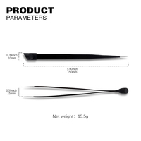 Pince à ongles professionnelle en acier inoxydable à double tête de haute qualité StraightHead Silicone gaufrage bâton outils à ongles