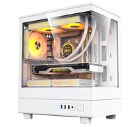 Gabinete AntarcChill Mid Tower MicroATX con Vista Panorámica, Refrigeración Líquida de 240mm, Color BLANCO, para Computadora de Escritorio Gaming