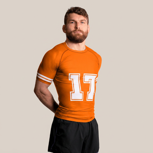 Professional <b>Men's</b> BJJ MMA Full Sleeve Rashguard <b>Compression</b> <b>Shirt</b> Anti-Bacterial Spandex/Polyester Customizable Training Wear - Product Image 3