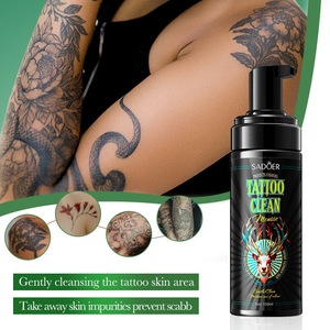 Espuma Limpiadora <span class=keywords><strong>a</strong></span> <span class=keywords><strong>Base</strong></span> <span class=keywords><strong>de</strong></span> <span class=keywords><strong>Agua</strong></span> para el Cuidado del Tatuaje, Hidratante y Suave para Todo Tipo <span class=keywords><strong>de</strong></span> Piel - Product Image 1