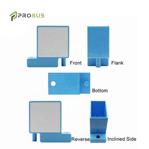 Prosub Sublimation porte-stylo blanc en plastique 3 couleurs bureau bureau crayon conteneur brosse Pot - Product Image 4