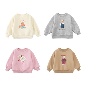 I bambini Delle Ragazze Dei Vestiti Autunno Inverno Calore Morbido Sport Sveglia Casuale A Maniche Lunghe In Pile Felpa - Product Image 3