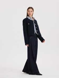 Pantalon <span class=keywords><strong>large</strong></span> taille haute en <span class=keywords><strong>jean</strong></span> personnalisé Yuanbofei pour femme – <span class=keywords><strong>Coupe</strong></span> <span class=keywords><strong>droite</strong></span> élégante pour le printemps, l'automne et l'été - Product Image 2