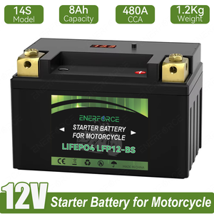 אופנוע אנרג 'י סוללת ליתיום-יון 12v 8H lifepo4 סוללה cca 450a 102.4wh אופנוע המתנע - Product Image 2