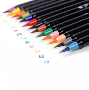 Paul Cezanne Nylon Tip 24 Colors Art Marker Brush Watercolor Brush Pen for Art Painting