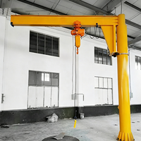 Grue à flèche cantilever monopoutre robuste et efficace avec palan électrique à moteur et télécommande, capacité de 3 à 5 tonnes pour la construction