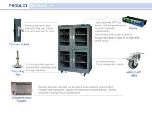 Armoire sèche de qualité industrielle à haute efficacité - Stockage anti-humidité essentiel pour l'électronique / les semi-conducteurs / les produits d'énergie nouvelle - Product Image 5