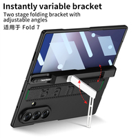 Coque de téléphone GKK ultra-fine en PC transparent avec support bracelet pour Z Fold 7 6 5, antichoc et étanche
