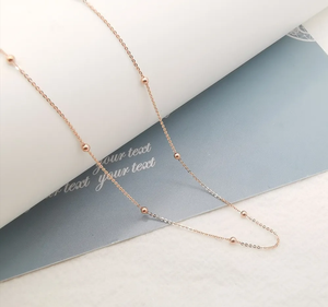 Nouveau collier de perles en or massif 18 carats délicat et délicat pour femmes avec pendentif assorti - Product Image 4