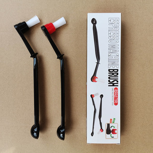 Cepillo de Limpieza para Máquina de Espresso 2 en 1 con Diseño Único y Ángulo Especial, Cerdas de Nylon Resistentes y Gruesas, con Cuchara - Product Image 1