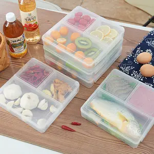 ROBBEN Waterproof Reusable Stackable Food Grade Fruit And Vegetable Crisper Box Plastic Freezer Food Storage Boxes With Lids