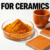 Pigment d'oxyde de fer orange Fe2O3 haute résistance aux alcalis, stable à la chaleur, qualité industrielle, poudre inorganique pour revêtement de béton et plastique