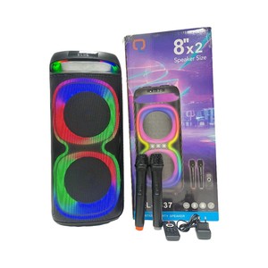 Bên-Sẵn Sàng Loa di động studio-lớp âm thanh, 4500mAh dài pin, kép 8 "trình điều khiển đầy màu sắc LED & mics không dây - Product Image 4