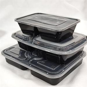 Boîte à bento de haute qualité à 3/4 compartiments, récipient de stockage alimentaire, moulage en PP pour la vaisselle de table - Product Image 1