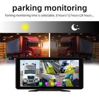 Buen Precio, Cámara de Visión Trasera Portátil de 10.36 Pulgadas, 5 Canales, Pantalla Táctil 2.5D, Vista de 360 Grados, 1080p, con Alarma BSD y Detector de Sonido para Camiones y Autobuses