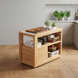 <b>Rustic</b> 2-Tier Square End <b>Table</b> with Storage Shelf, Stable Sofa <b>Side</b> <b>Table</b>, Multipurpose Occasional <b>Table</b> for Balcony Corner Home - Product Image 4