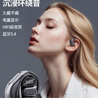Écouteurs sportifs sans fil Q26 à fixation auriculaire, son panoramique immersif, étanchéité IPX-7, autonomie de 3 à 5 heures, affichage numérique