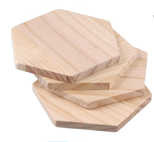 Sous-verres en bois pour table basse, cadeau moderne pour la décoration de maison de style campagnard - Product Image 6