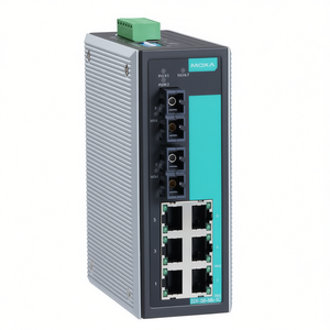 Moxa EDS-308-MM-SC สวิตช์แบบไม่ต้องมีการจัดการสำหรับติดตั้งบนราง DIN อุปกรณ์เครือข่ายอุตสาหกรรมอีเธอร์เน็ต 8 พอร์ต - Product Image 2