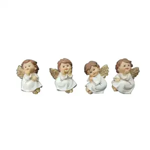 Resin cute cartoon baby angel figurines item as souvenirs fridge magnet