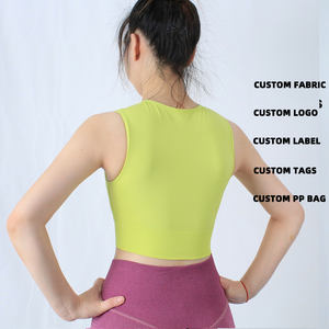 ARLAN - Camiseta sin Mangas al por Mayor con Relleno en el Pecho, Elástica, con Hilo Roscado, Estiramiento en Cuatro Direcciones, Ropa de Yoga, Tops Deportivos para Gimnasio - Product Image 2