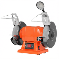 Meuleuse d'établi 150W avec 2950 tr/min, meule de 150 mm, base en aluminium, repose-main réglable, écran de protection pour affûtage d'outils et meulage de métaux