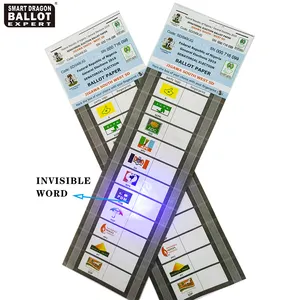 Papel de balte comoros e vote com número de série eleitoral