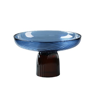 Blocage de la couleur <span class=keywords><strong>pieds</strong></span> hauts vitrail moderne créatif maison noix collation assiette de fruits - Product Image 6